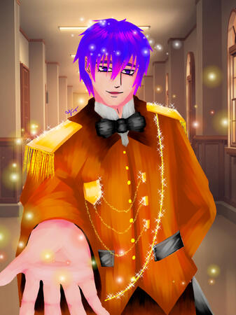 Digital art original chara by yup